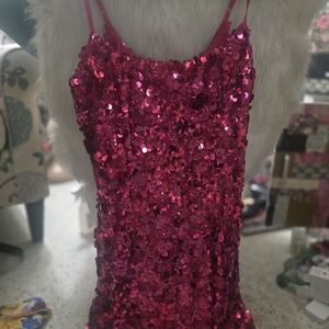 Xtraordinary Fuchsia Sequin Dress